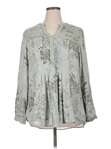 Vintage America Blues Long Sleeve Blouse (view 1)