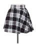 Shein Plaid Black Casual Skirt Size 4 - photo 1