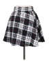 Shein Plaid Black Casual Skirt Size 4 - photo 2