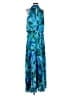 Xscape 100% Polyester Tropical Blue Cocktail Dress Size 14 - photo 1