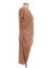 Ekouaer Solid Brown Casual Dress Size L - photo 4
