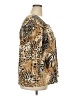 Ruby Rd. Animal Print Gold 3/4 Sleeve Blouse Size 2X - photo 4