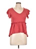 Shein Red Short Sleeve Top Size L - photo 1