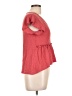 Shein Red Short Sleeve Top Size L - photo 4