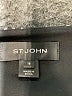 St. John Animal Print Black Silk Skirt Size 16 - photo 4