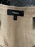 Theory Tan Short Sleeve Blouse Size S - photo 7
