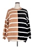 Unbranded Stripes Brown Pullover Sweater Size XXL - photo 1