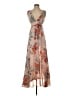 Lulus 100% Polyester Floral Pink Tan Cocktail Dress Size S - photo 1