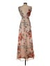 Lulus 100% Polyester Floral Pink Tan Cocktail Dress Size S - photo 2