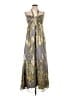 Monsoon Paisley Gray Cocktail Dress Size 12 - photo 1