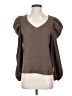 Drew 100% Polyester Brown Long Sleeve Blouse Size S - photo 1