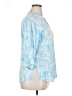 Escapada 100% Rayon Blue 3/4 Sleeve Blouse Size XL - photo 4