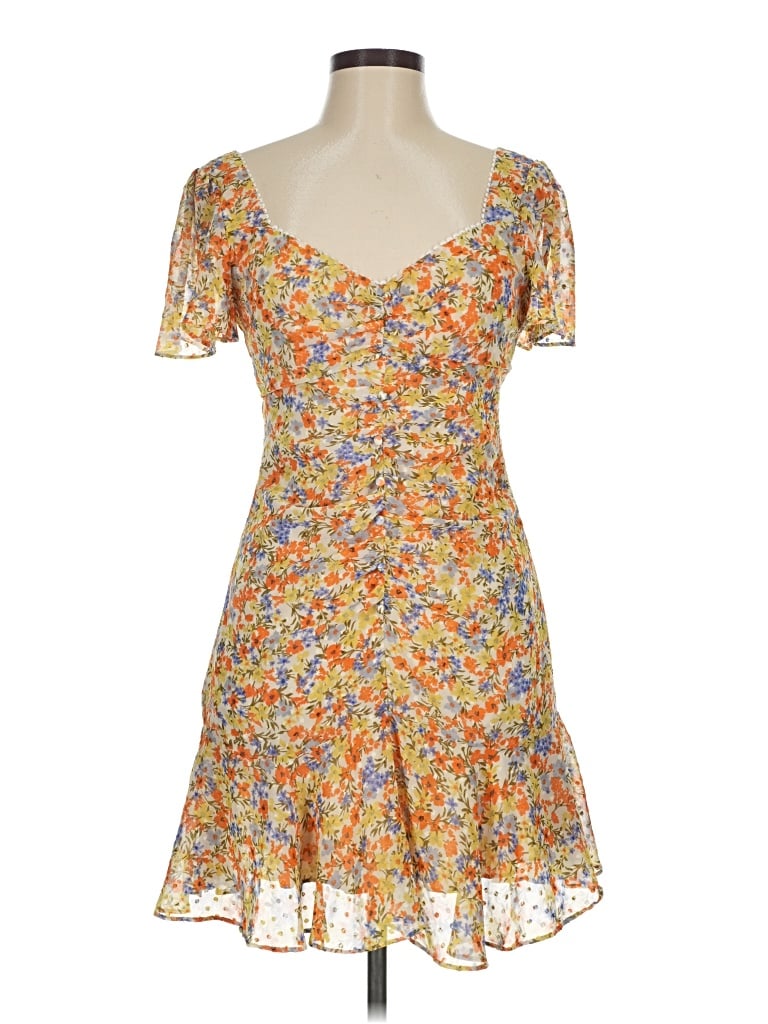 Pre-owned Astr Cocktail Dress In Yellow
