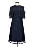 Taylor 100% Polyester Solid Blue Cocktail Dress Size 4 - photo 2