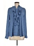 Ann Taylor 100% Polyester Blue Long Sleeve Blouse Size M - photo 1