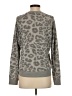 Lucky Brand Animal Print Gray Pullover Sweater Size S - photo 2