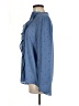 Ann Taylor 100% Polyester Blue Long Sleeve Blouse Size M - photo 5