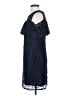 Taylor 100% Polyester Solid Blue Cocktail Dress Size 4 - photo 5
