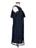 Taylor 100% Polyester Solid Blue Cocktail Dress Size 4 - photo 4
