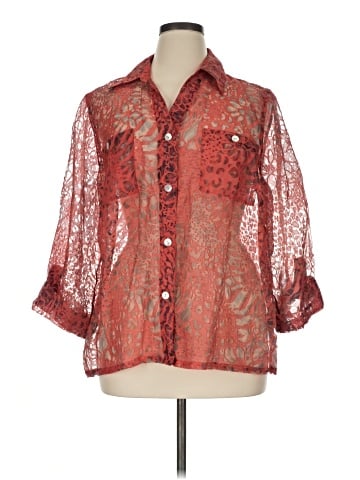 Ruby Rd. 3/4 Sleeve Button-Down Shirt (view 1)