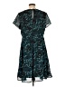 Torrid 100% Polyester Teal Cocktail Dress Size 12 Plus - photo 2