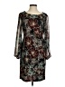Connected Apparel Print Brown Cocktail Dress Size 4 (petite) - photo 1
