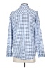 Sweet Salt Checkered-gingham Blue Long Sleeve Blouse Size XS - photo 2