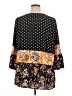 Calessa 100% Rayon Black 3/4 Sleeve Blouse Size XL - photo 2