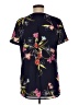 Apt. 9 100% Polyester Floral Black Short Sleeve Blouse Size M - photo 2