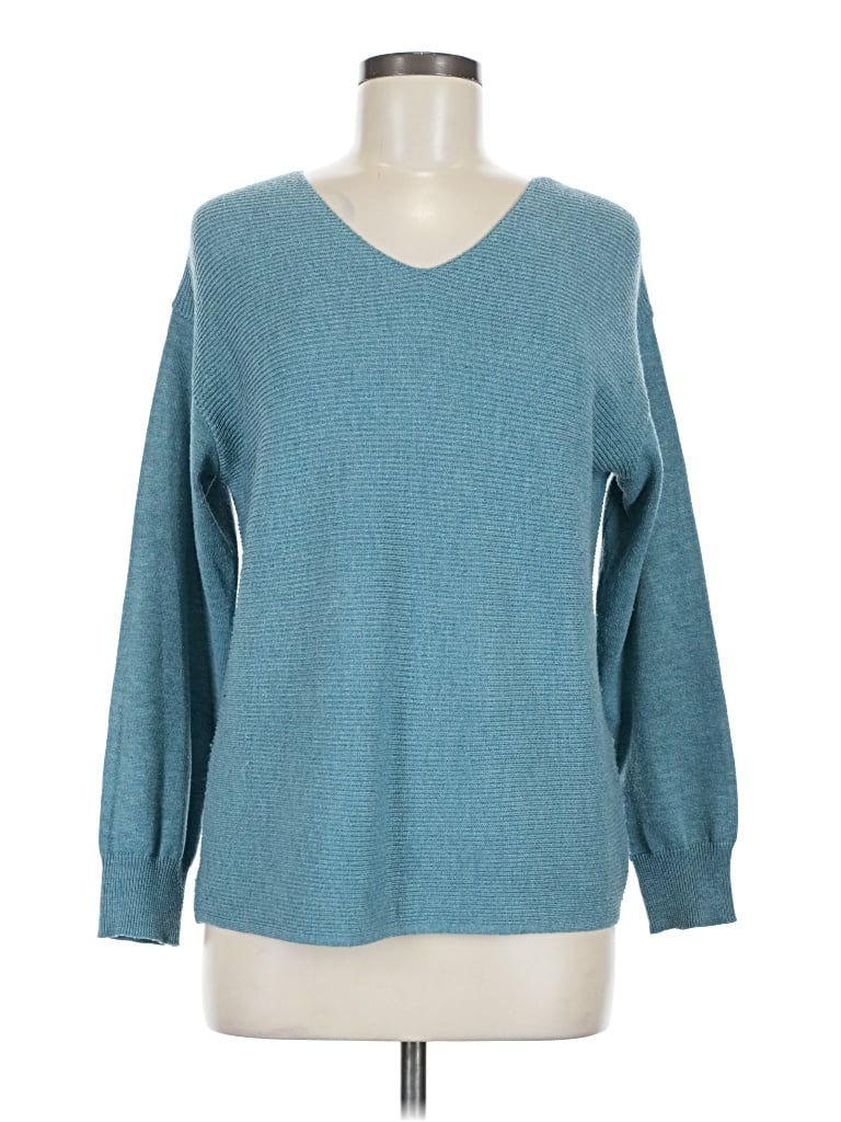 Pre-owned Ella Moss 3/4 Sleeve T-shirt In Teal