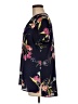Apt. 9 100% Polyester Floral Black Short Sleeve Blouse Size M - photo 5