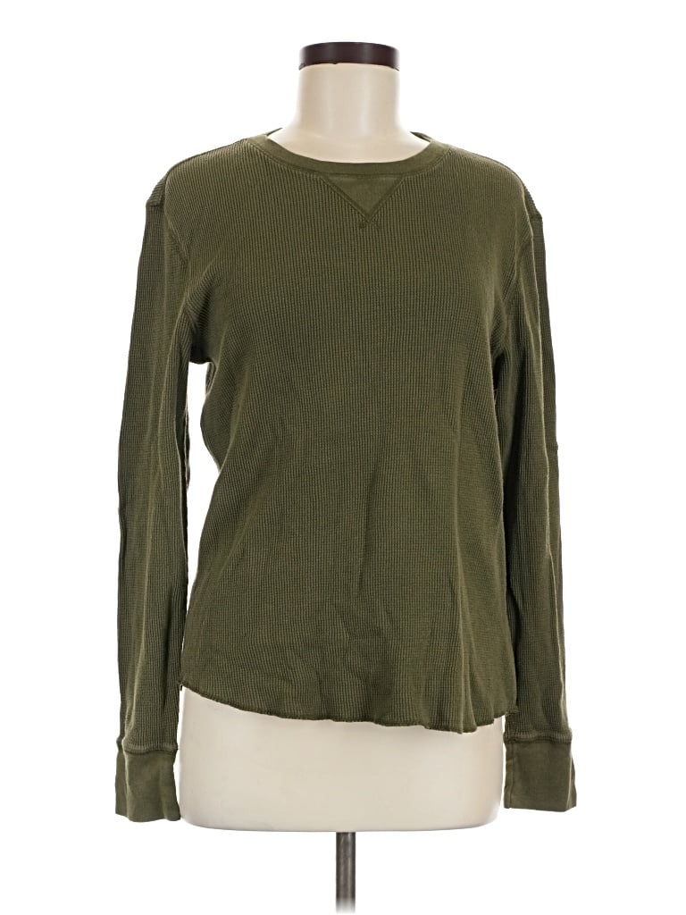 Pre-owned Gap Outlet Long Sleeve T-shirt In Green