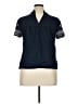 Lucky Brand 100% Cotton Blue Short Sleeve Top Size XL - photo 2