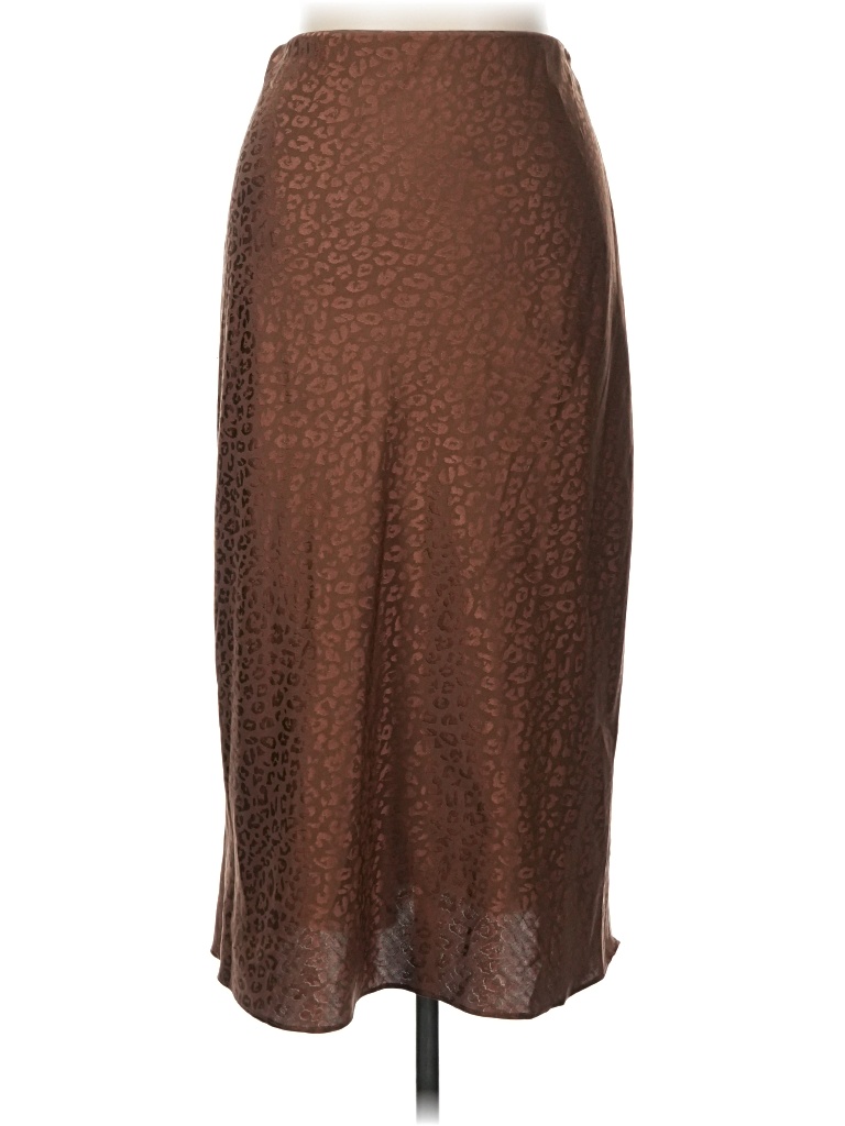 Pre-owned Mi Ami Formal Skirt In Brown