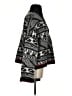 By Anthropologie Houndstooth Black Poncho Size XS - photo 4