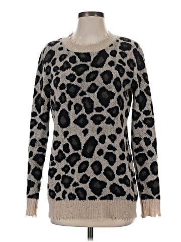 Aqua Cashmere Pullover Sweater (view 1)