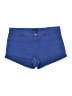 H&M 100% Polyester Solid Blue Shorts Size 14 - photo 1