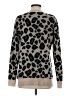 Aqua 100% Cashmere Animal Print Gray Cashmere Pullover Sweater Size S - photo 2