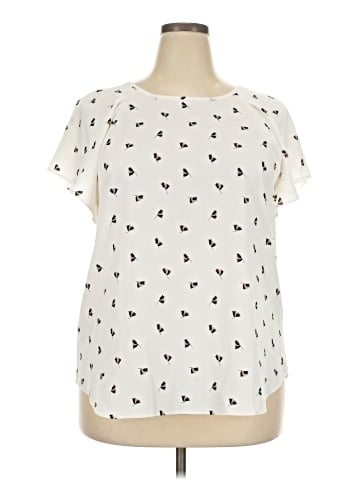 Ann Taylor Short Sleeve Blouse (view 1)