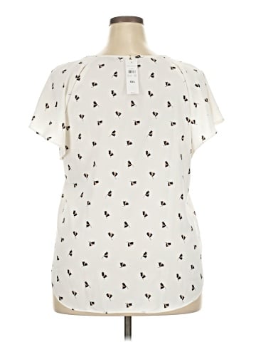 Ann Taylor Short Sleeve Blouse (view 2)