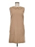 Sandro Solid Tan Casual Dress Size Lg (3) - photo 1