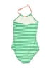 Boden Stripes Green One Piece Swimsuit Size 11 - 12 - photo 2