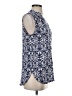 Fun2Fun 100% Rayon Blue Sleeveless Button-Down Shirt Size S (petite) - photo 4