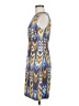 Tory Burch Print Blue Casual Dress Size 6 - photo 5