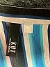 Kut from the Kloth 100% Polyester Stripes Teal Long Sleeve Blouse Size S - photo 7