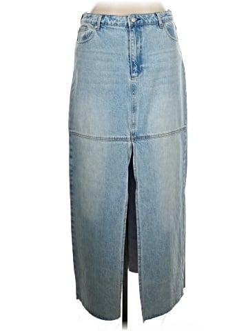 Shoedazzle Denim Skirt (view 1)