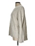 Eileen Fisher Metallic Silver Pullover Sweater Size L - photo 5