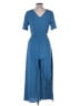 ASTR The Label Solid Blue Jumpsuit Size S - photo 2