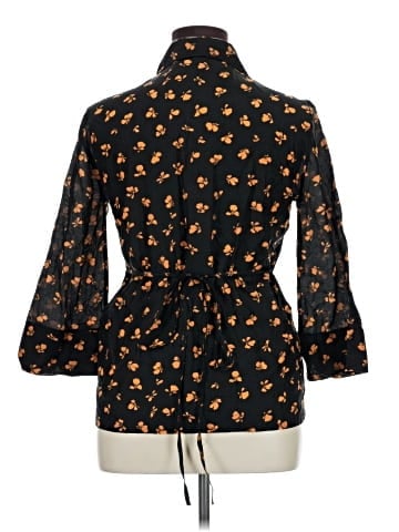 Ganni 3/4 Sleeve Button-Down Shirt (view 2)