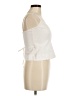 BCBGMAXAZRIA 100% Cotton White Ivory Sleeveless Top Size M - photo 4